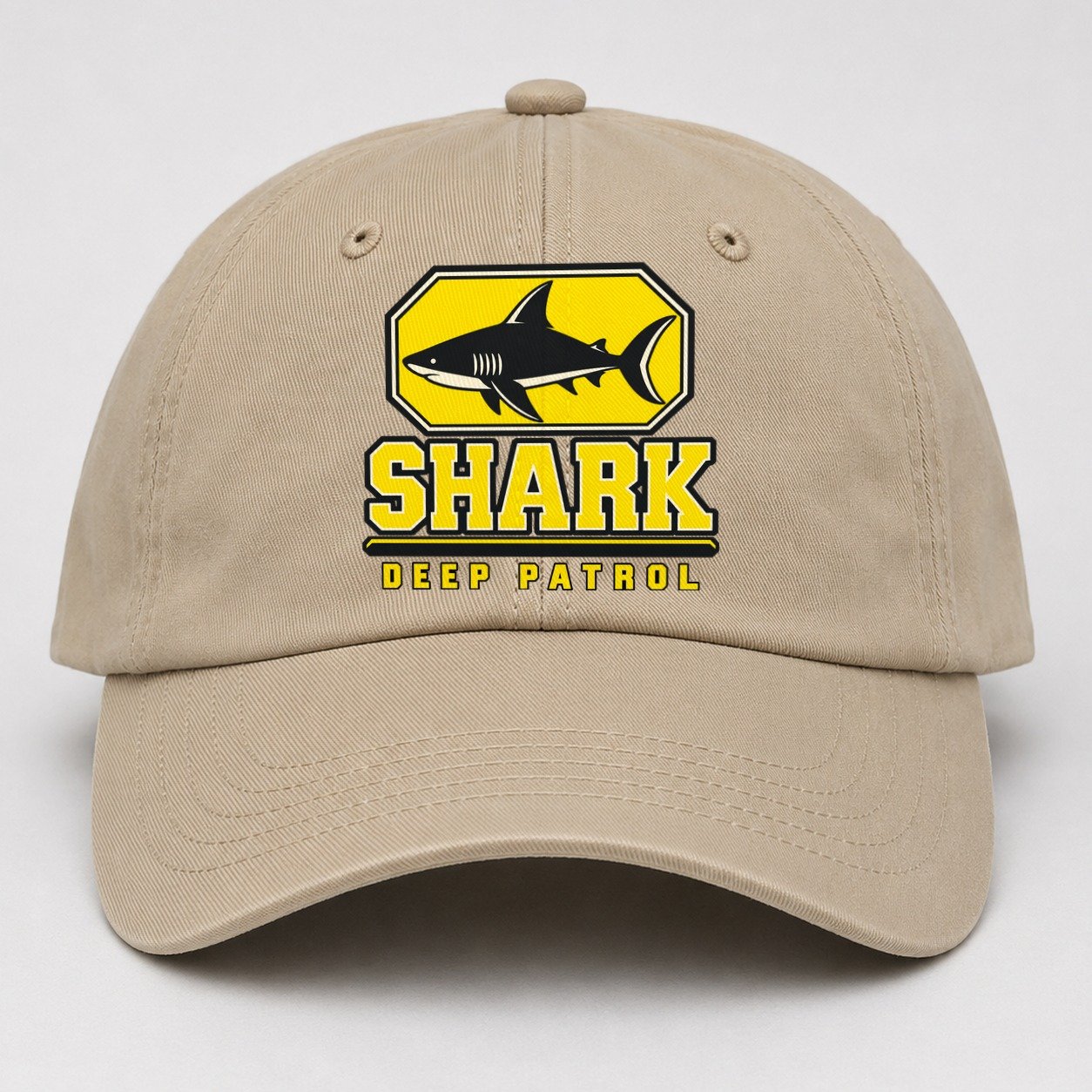 Shark Deep Patrol Heavy Duty Baseball Cap – Khaki