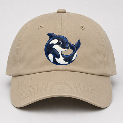 Orca Moon Curl Sea Sprite Baseball Cap – Khaki