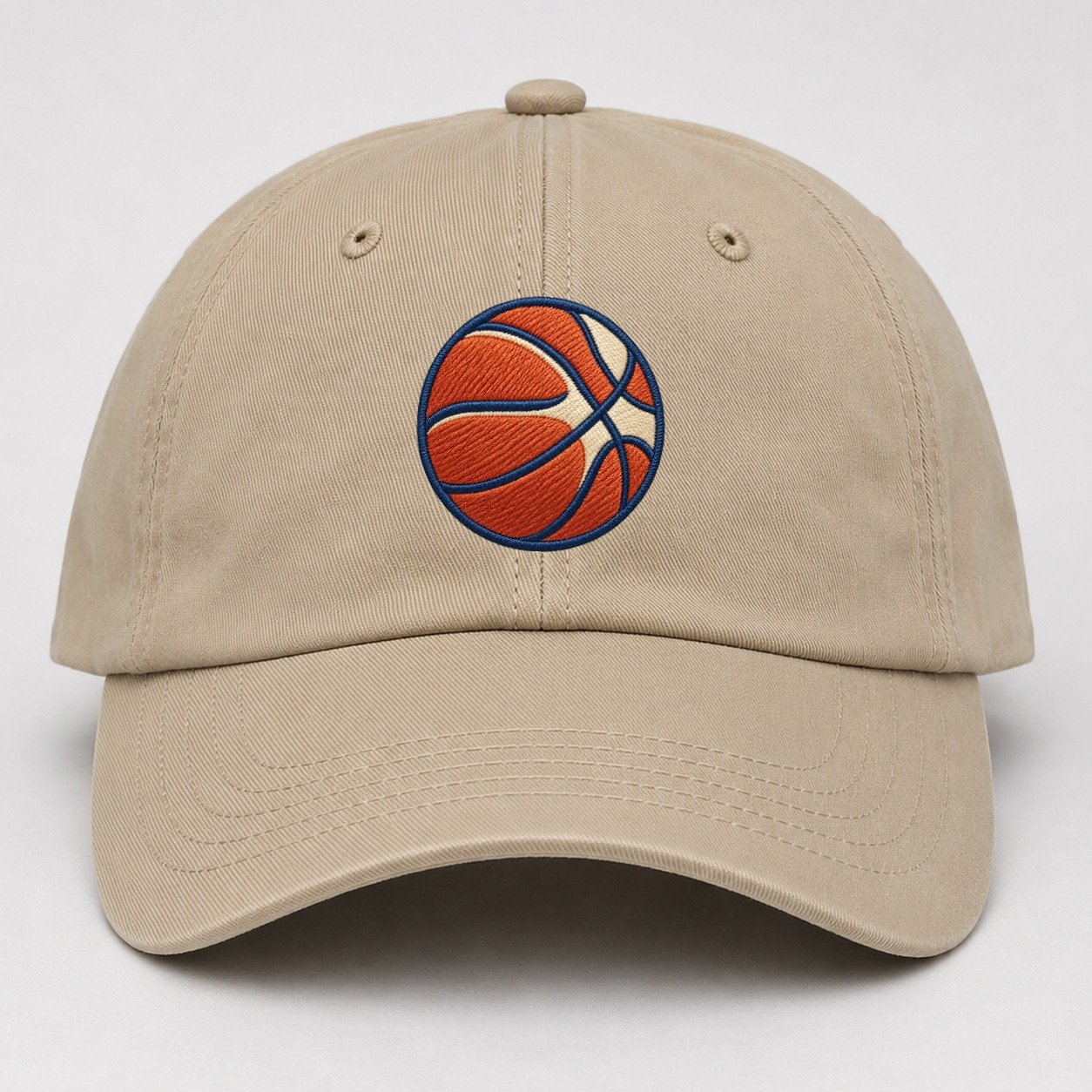 Basketball Tiny Solo Marks Baseball Cap – Khaki