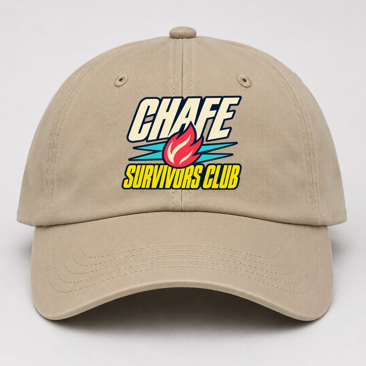 Chafe Survivors Club 90S Running Clubs Baseball Cap – Khaki