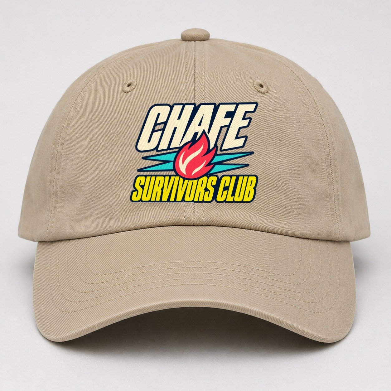 Chafe Survivors Club 90S Running Clubs Baseball Cap – Khaki