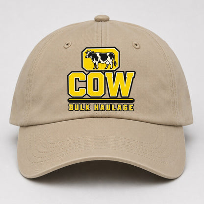 Cow Bulk Haulage Heavy Duty Baseball Cap – Khaki
