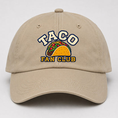 Taco Fan Club Baseball Cap – Khaki