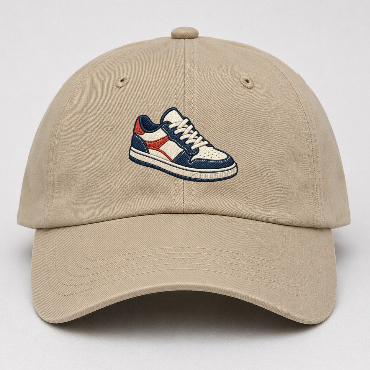 Low Top Court Sneaker Tiny Solo Marks Baseball Cap – Khaki