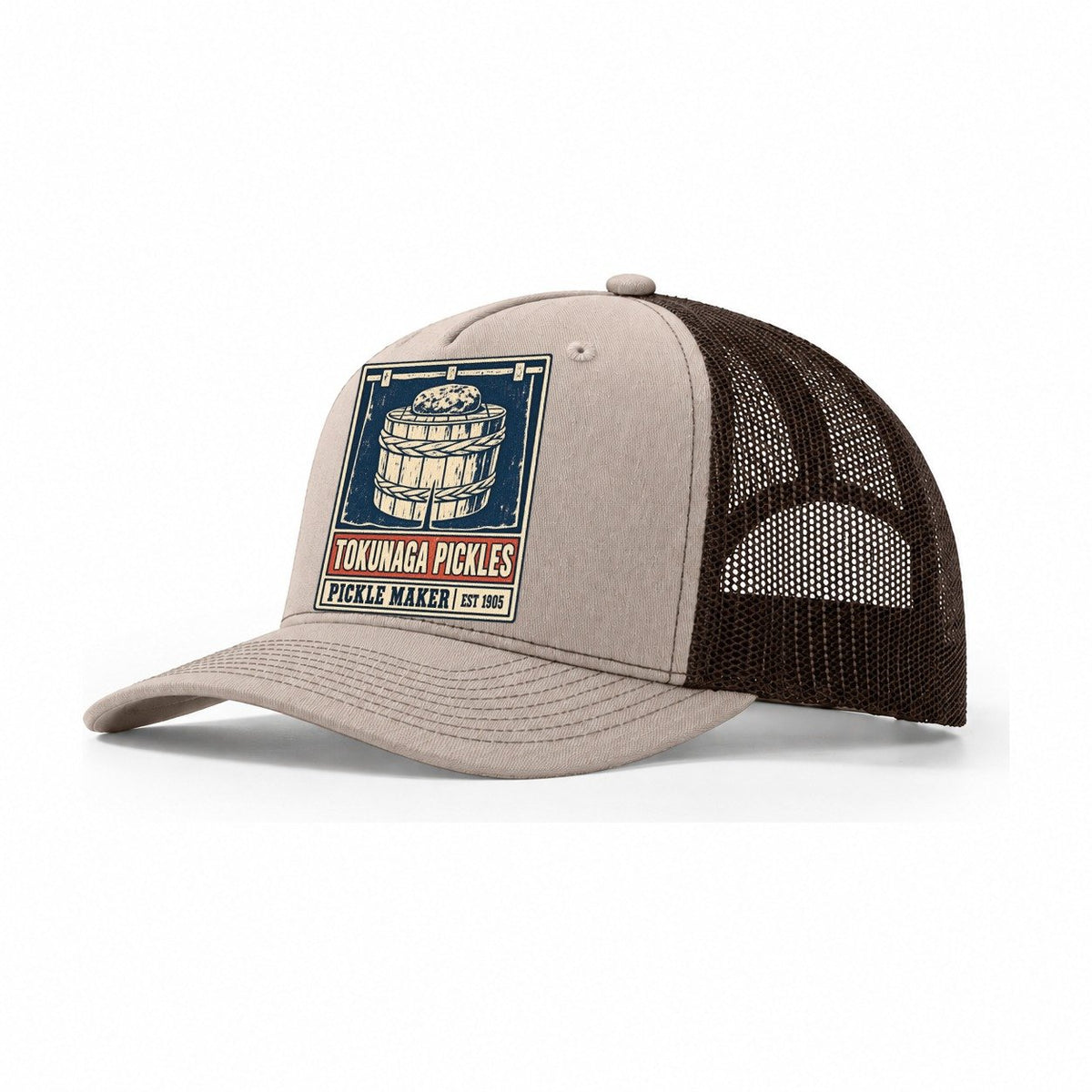 Tokunaga Pickle Shop Noren Trade Co Trucker Hat – Khaki Brown