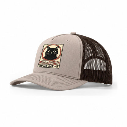 I Remember Everything Neko Says No Trucker Hat – Khaki Brown
