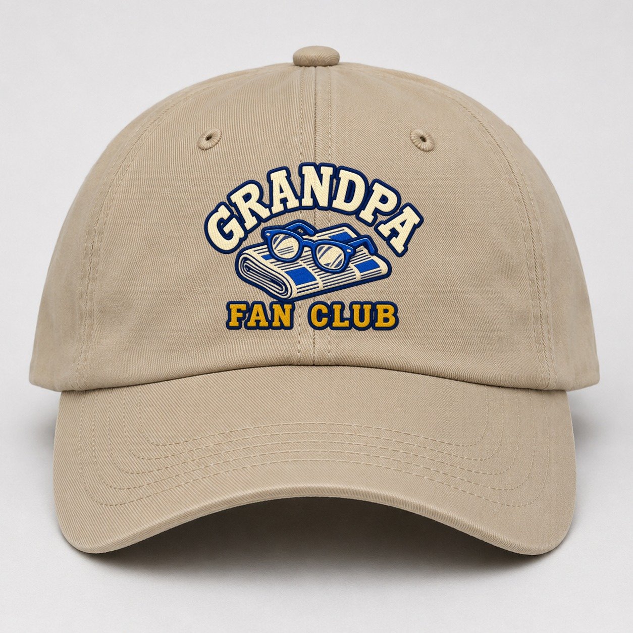 Grandpa Fan Club Baseball Cap – Khaki