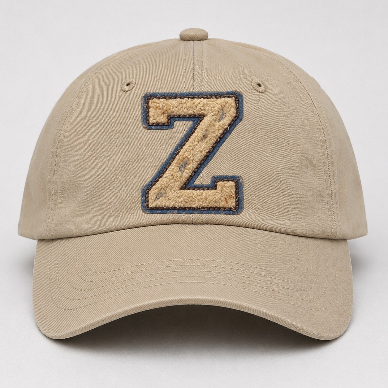 Varsity Chenille Z Monogram Baseball Cap – Khaki
