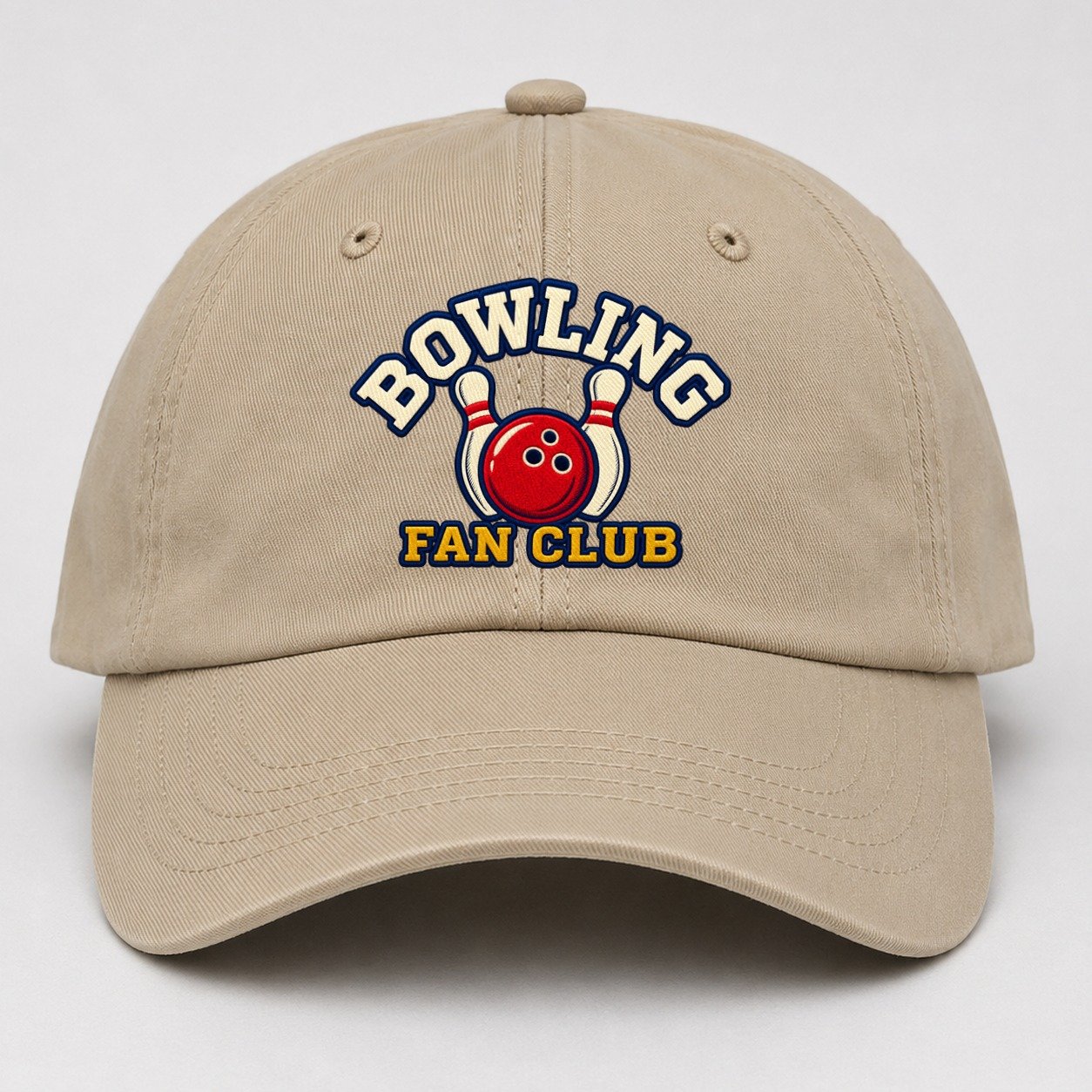 Bowling Fan Club Baseball Cap – Khaki
