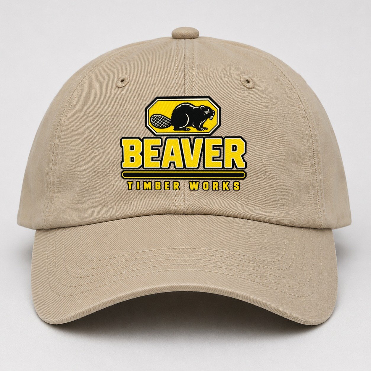 Beaver Timber Works Heavy Duty Baseball Cap – Khaki