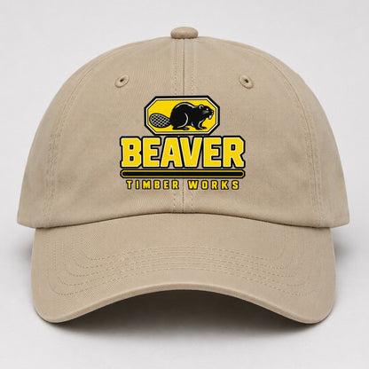 Beaver Timber Works Heavy Duty Baseball Cap – Khaki