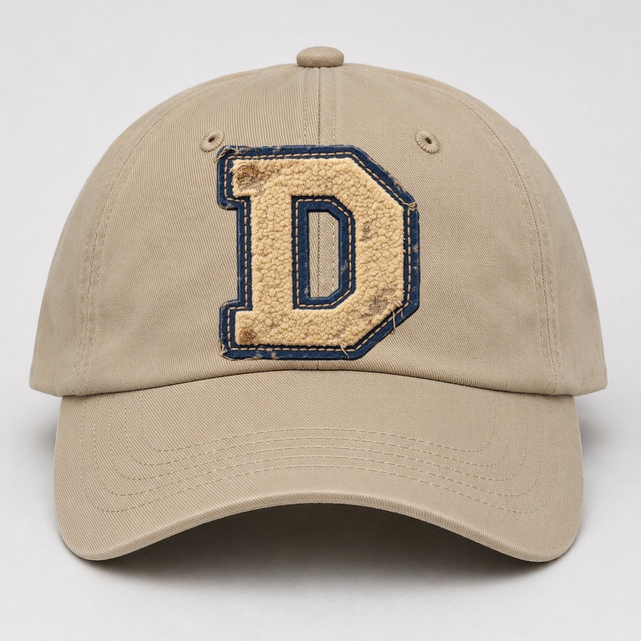 Varsity Chenille D Monogram Baseball Cap – Khaki