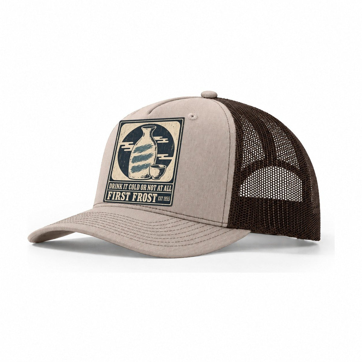 First Frost Izakaya Rules Trucker Hat – Khaki Brown