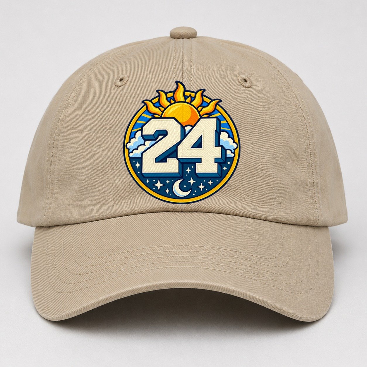 All Day Every Hour Number Club Baseball Cap – Khaki