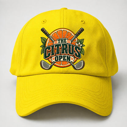 The Citrus Open Golf Life Baseball Cap – Yellow