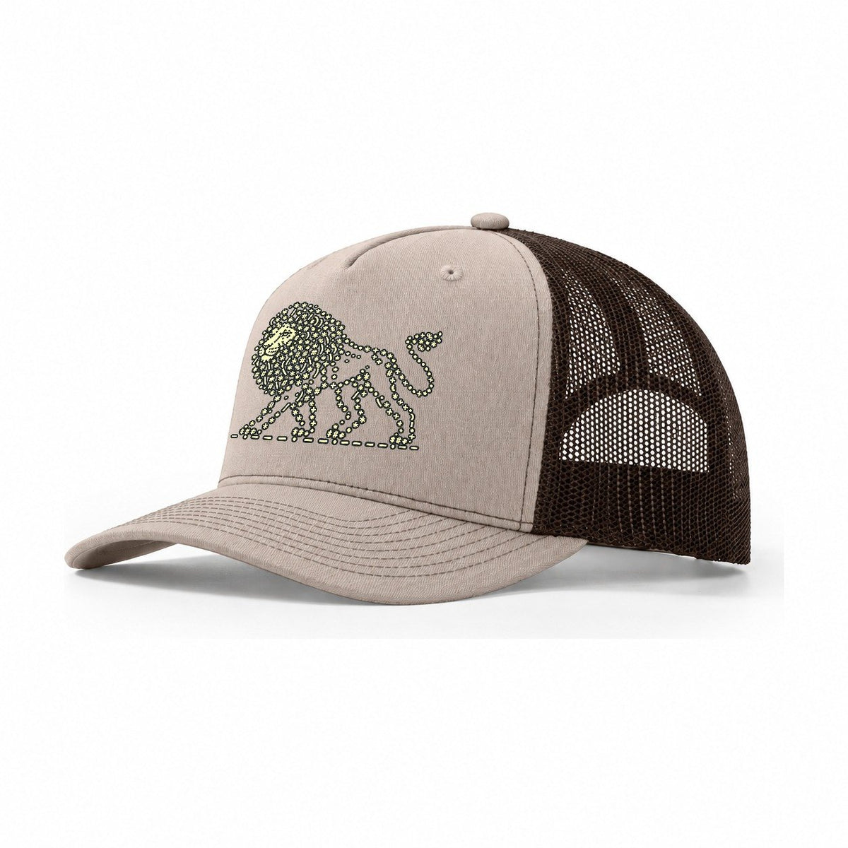 Lion Horizon Walk Trucker Hat – Khaki Brown