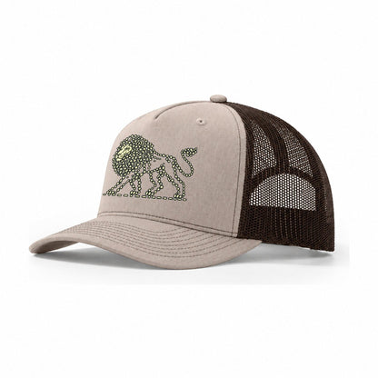 Lion Horizon Walk Trucker Hat – Khaki Brown