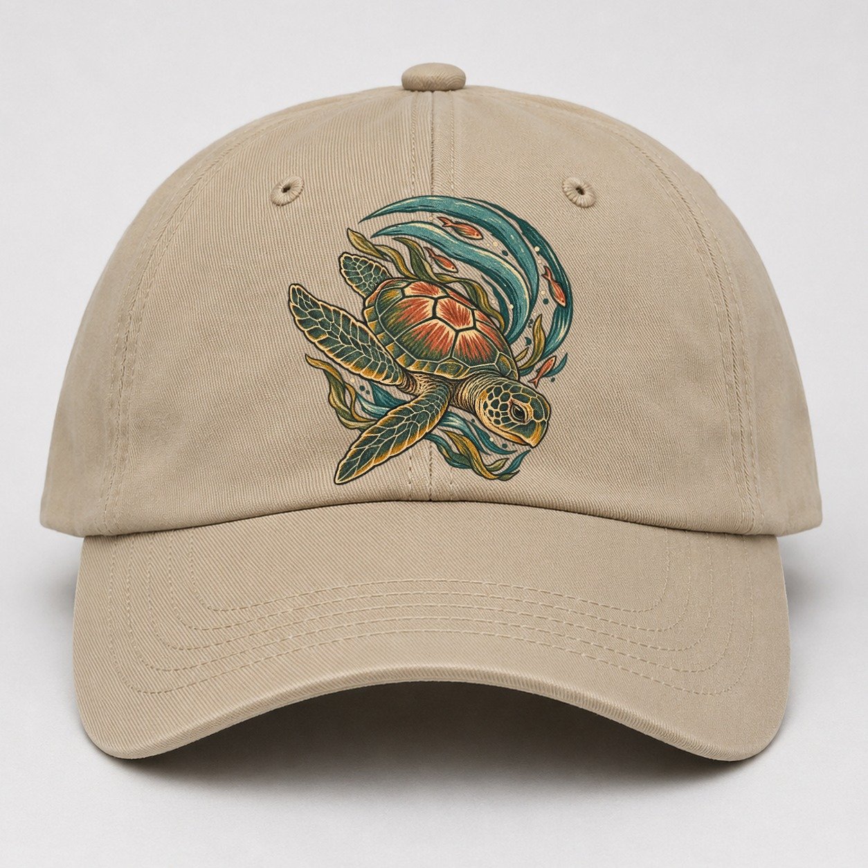 Turtle Crescent Current Gentle Wild Baseball Cap – Khaki