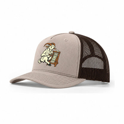 Goat Weaver Sundown Familiars Trucker Hat – Khaki Brown