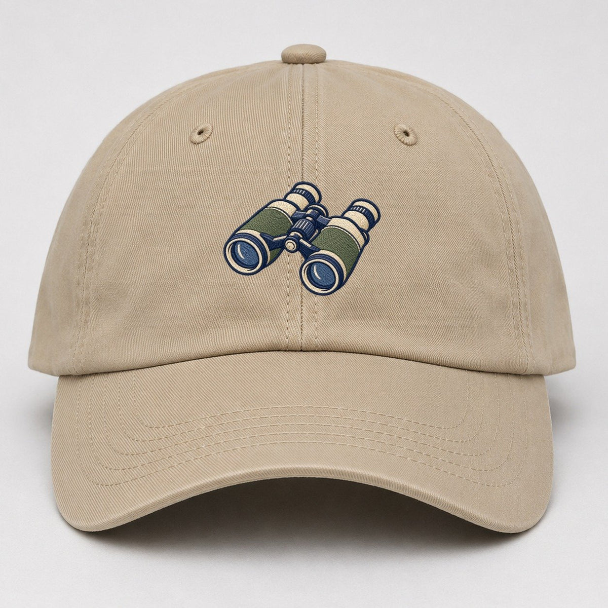 Field Binoculars Tiny Solo Marks Baseball Cap – Khaki