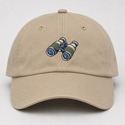 Field Binoculars Tiny Solo Marks Baseball Cap – Khaki