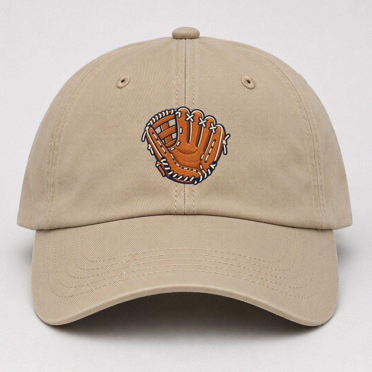 Baseball Glove Tiny Solo Marks Baseball Cap – Khaki