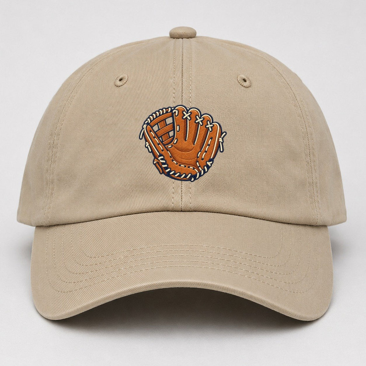 Baseball Glove Tiny Solo Marks Baseball Cap – Khaki