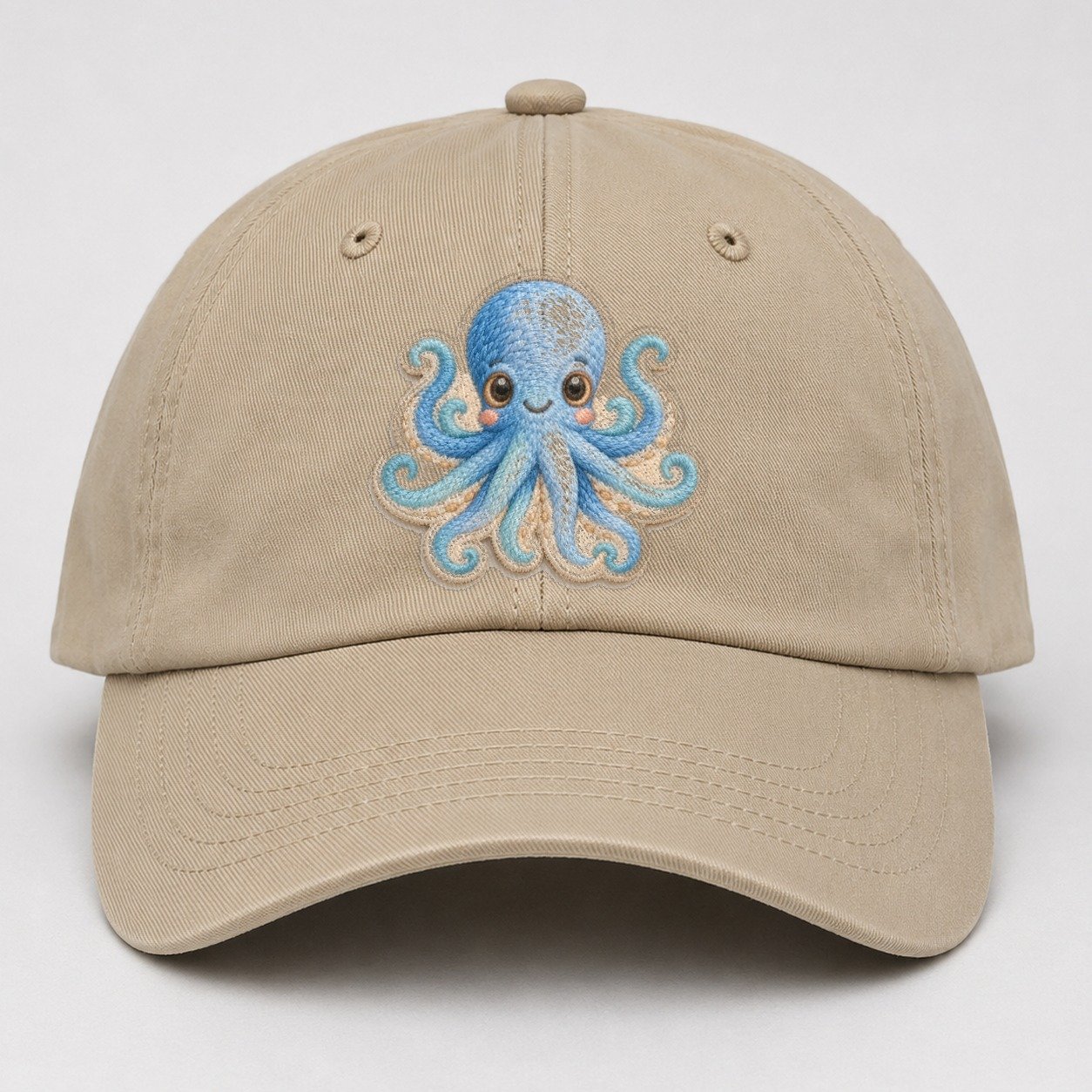 Pufferfish Puff Hello Sea Sprite Baseball Cap – Khaki