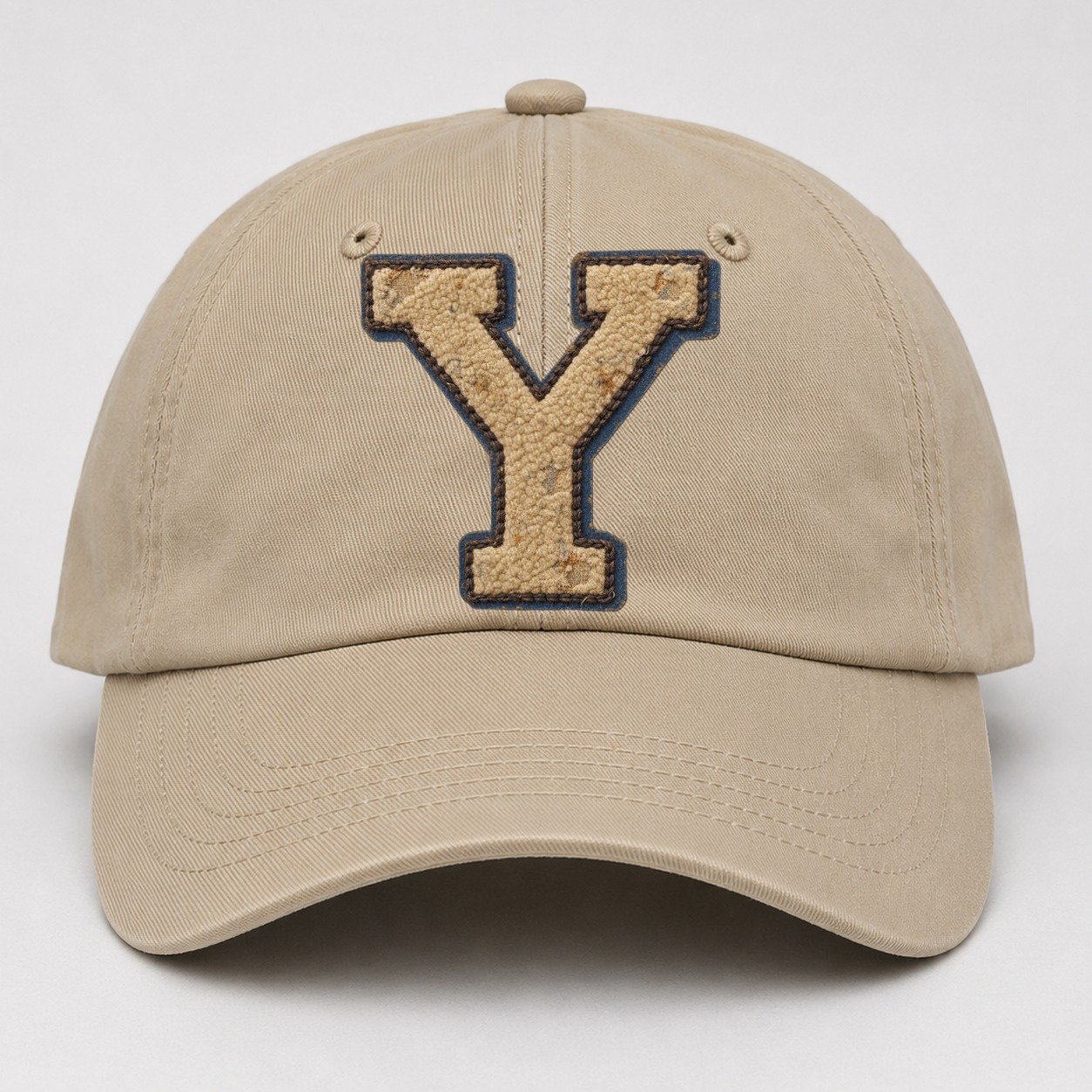 Varsity Chenille Y Monogram Baseball Cap – Khaki