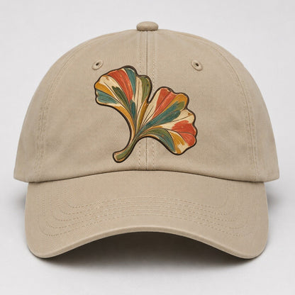 Single Ginkgo Rest Gentle Wild Baseball Cap – Khaki