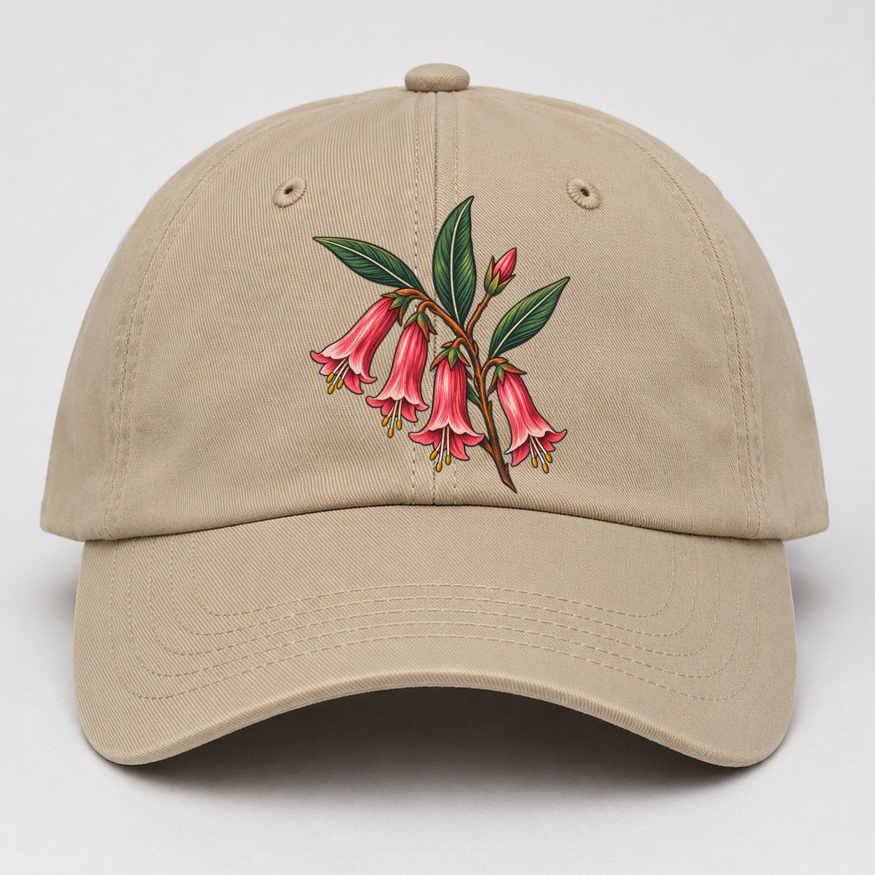 Victoria Common Pink Heath Australia Cultural Icons Baseball Cap – Khaki