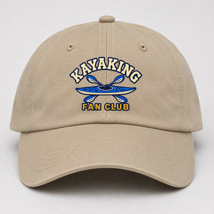 Kayaking Fan Club Baseball Cap – Khaki
