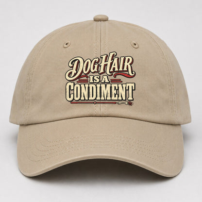 Dog Hair Is A Condiment American Wit Baseball Cap – Khaki