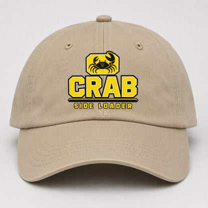 Crab Side Loader Heavy Duty Baseball Cap – Khaki