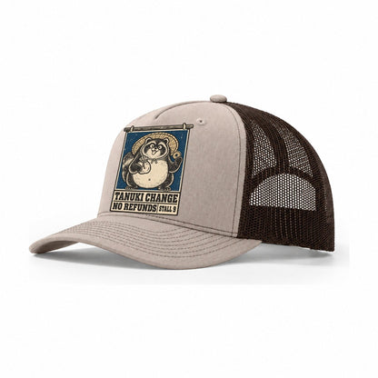 Tanuki Change Yokai Night Market Trucker Hat – Khaki Brown