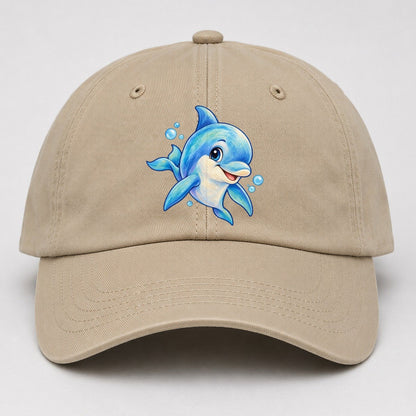 Dolphin Three Quarter Swim Sea Sprite Baseball Cap – Khaki