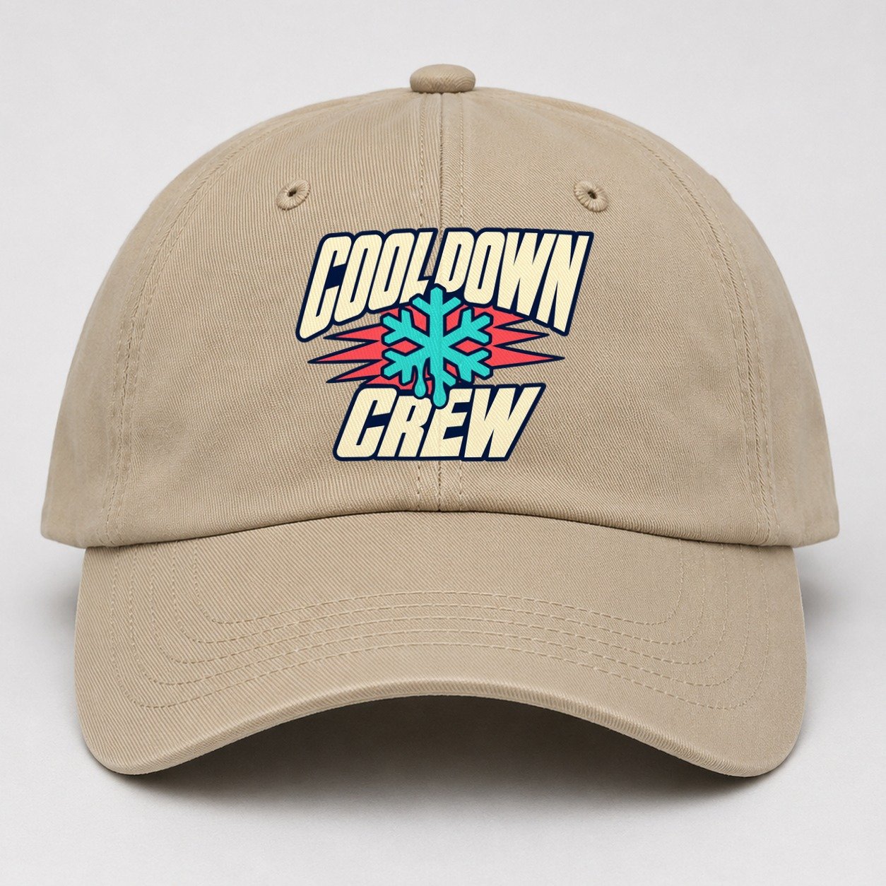 Cool Down Crew 90S Running Clubs Baseball Cap – Khaki