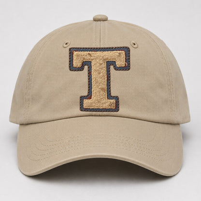 Varsity Chenille T Monogram Baseball Cap – Khaki