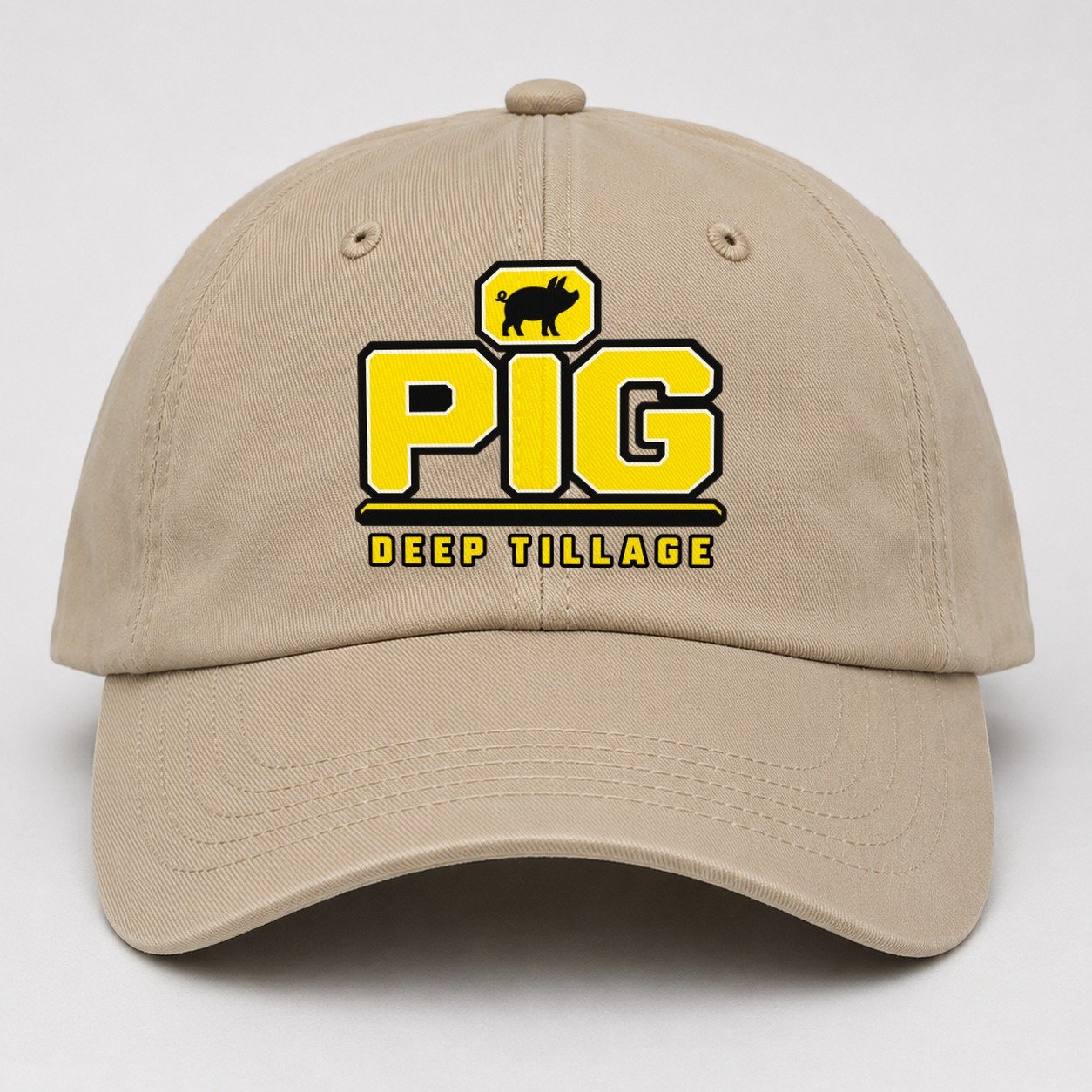 Pig Deep Tillage Heavy Duty Baseball Cap – Khaki