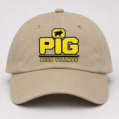 Pig Deep Tillage Heavy Duty Baseball Cap – Khaki