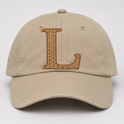 Woven Tweed L Monogram Baseball Cap – Khaki