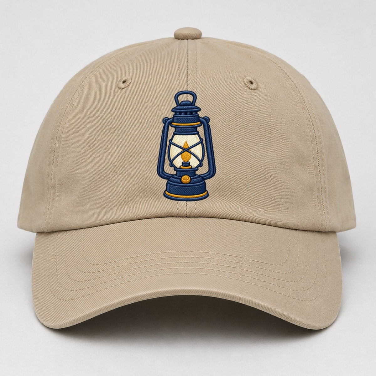 Camp Lantern Tiny Solo Marks Baseball Cap – Khaki