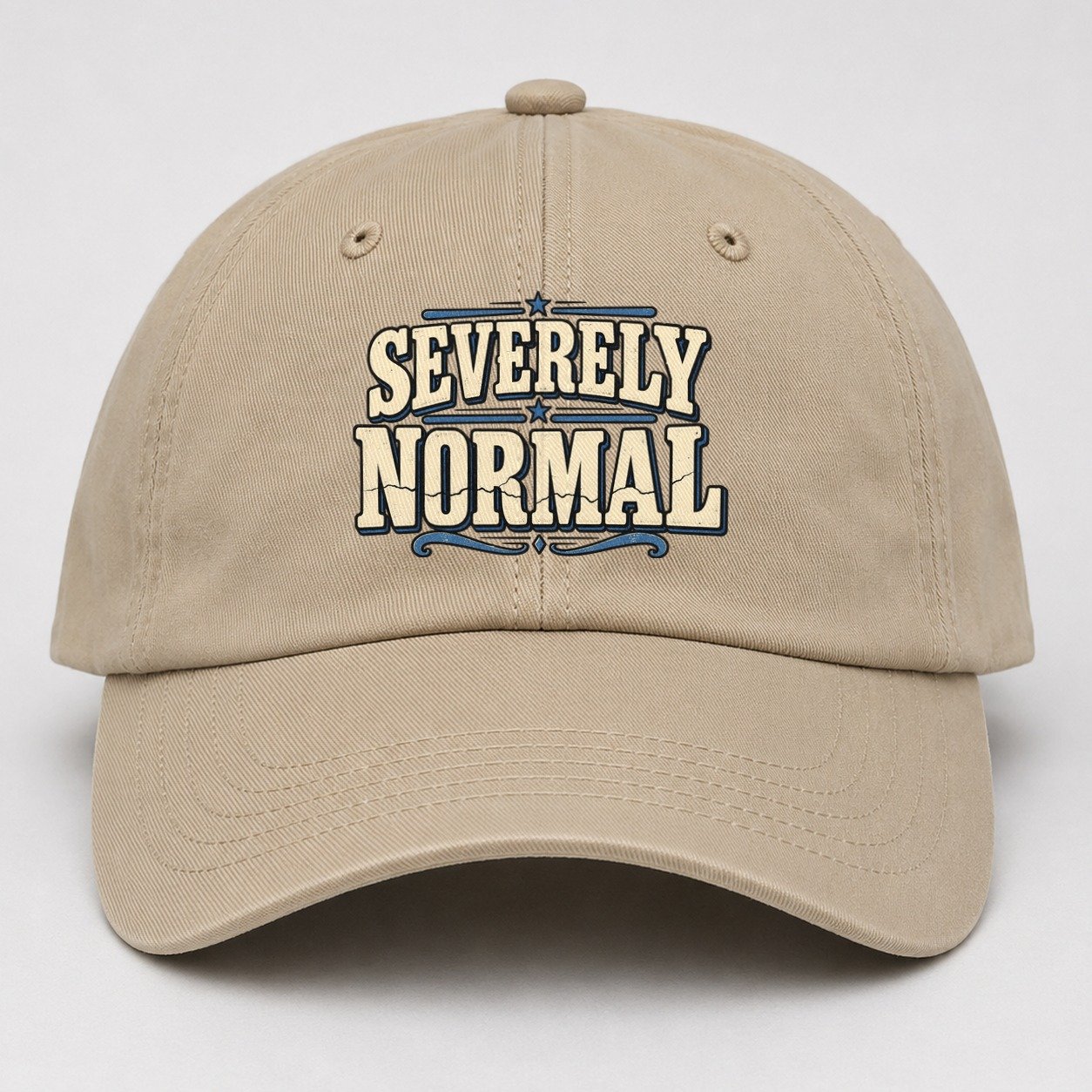 Severely Normal American Wit Baseball Cap – Khaki