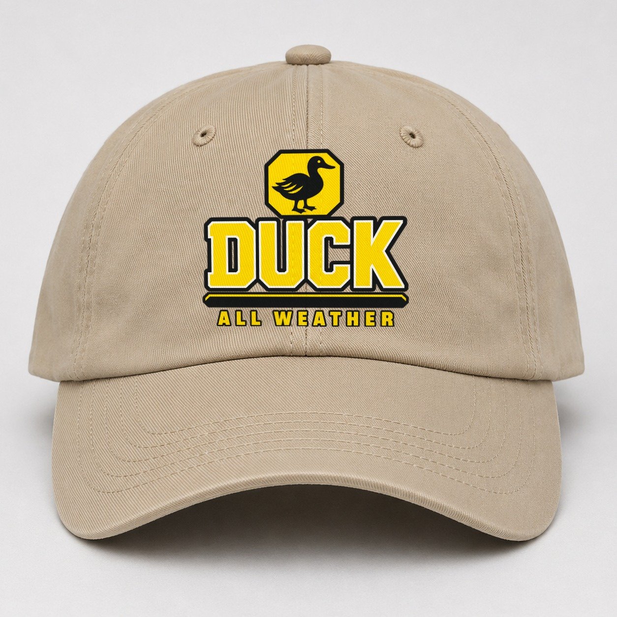 Duck All Weather Heavy Duty Baseball Cap – Khaki