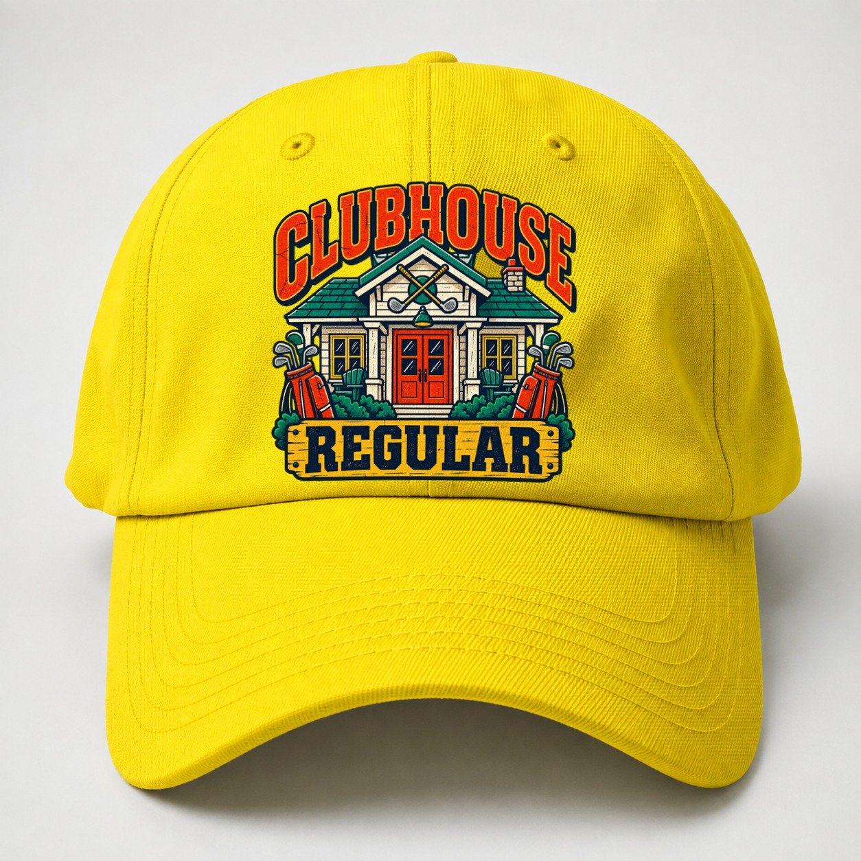 Clubhouse Regular Golf Life Baseball Cap – Yellow