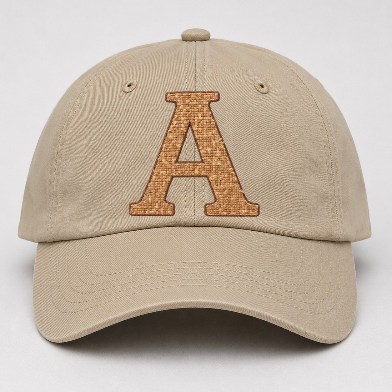 Woven Tweed A Monogram Baseball Cap – Khaki