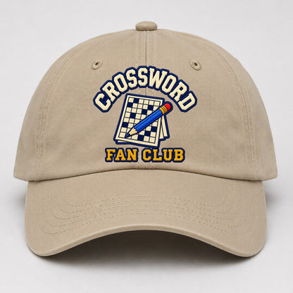 Crossword Fan Club Baseball Cap – Khaki