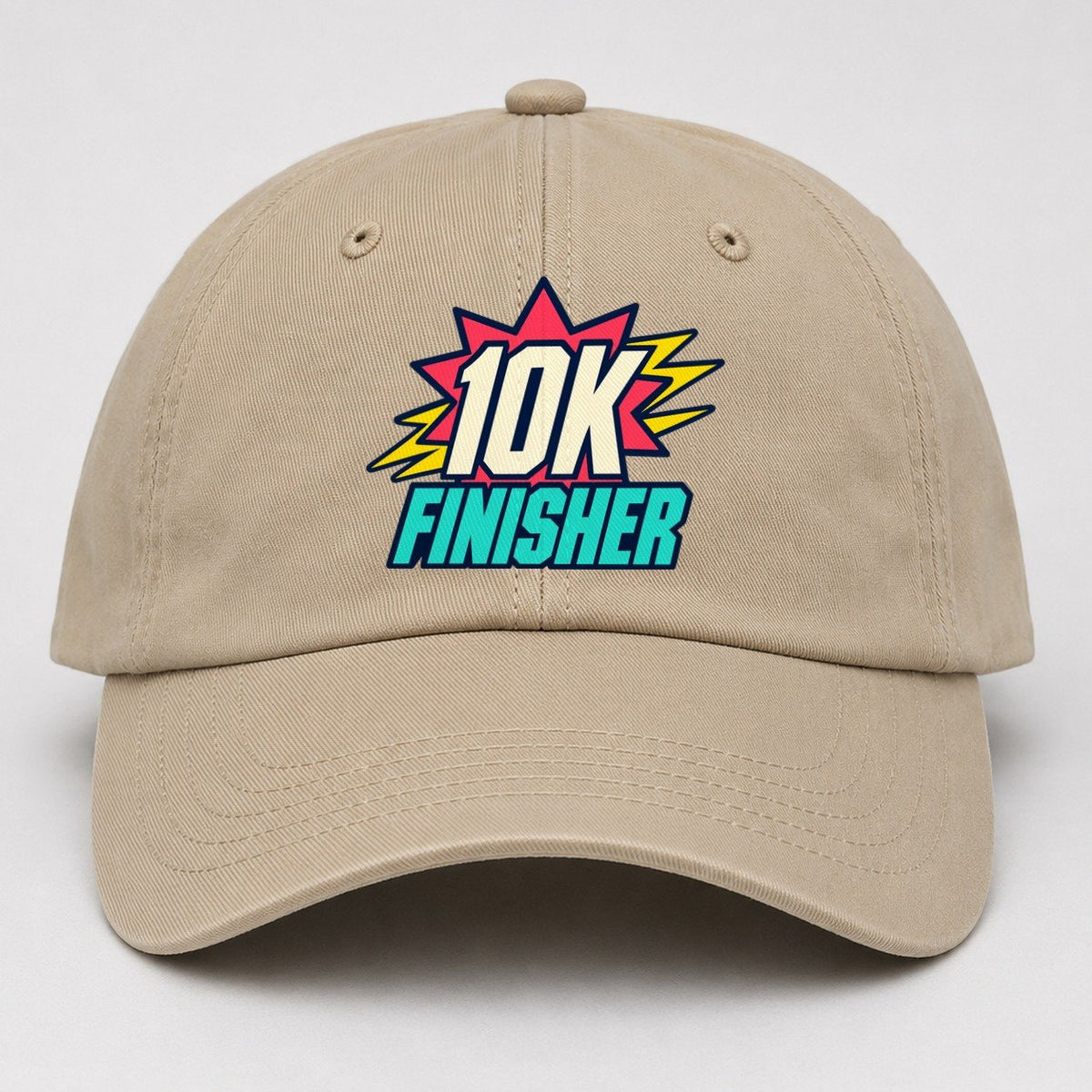 10K Finisher 90S Running Clubs Baseball Cap – Khaki