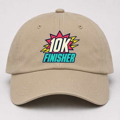 10K Finisher 90S Running Clubs Baseball Cap – Khaki