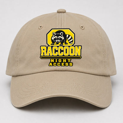 Raccoon Night Access Heavy Duty Baseball Cap – Khaki
